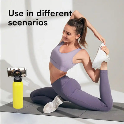 Insulated Travel Mug with Phone Stand and Lid