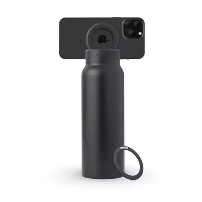 Insulated Travel Mug with Phone Stand and Lid