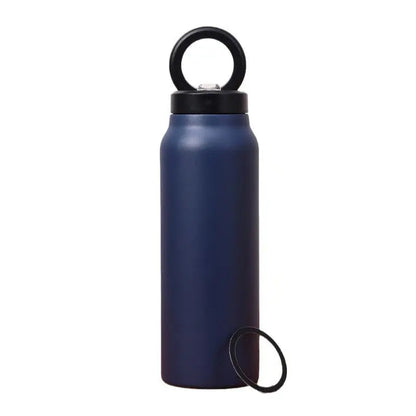 Insulated Travel Mug with Phone Stand and Lid