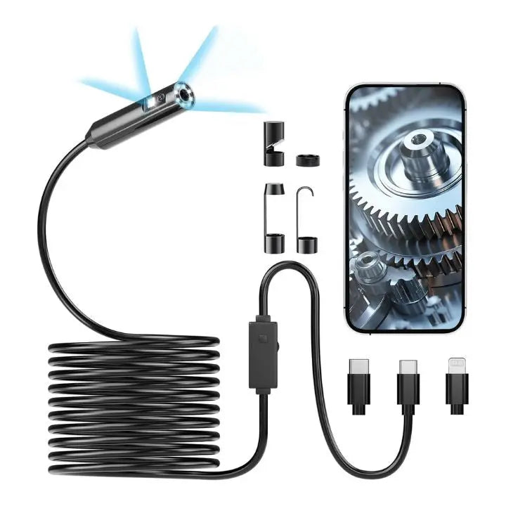 Flexible USB Inspection Camera with 6 LED Lights
