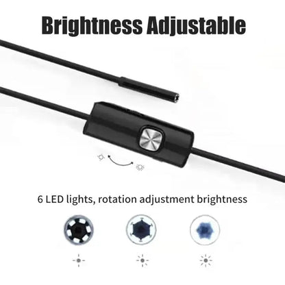 Flexible USB Inspection Camera with 6 LED Lights