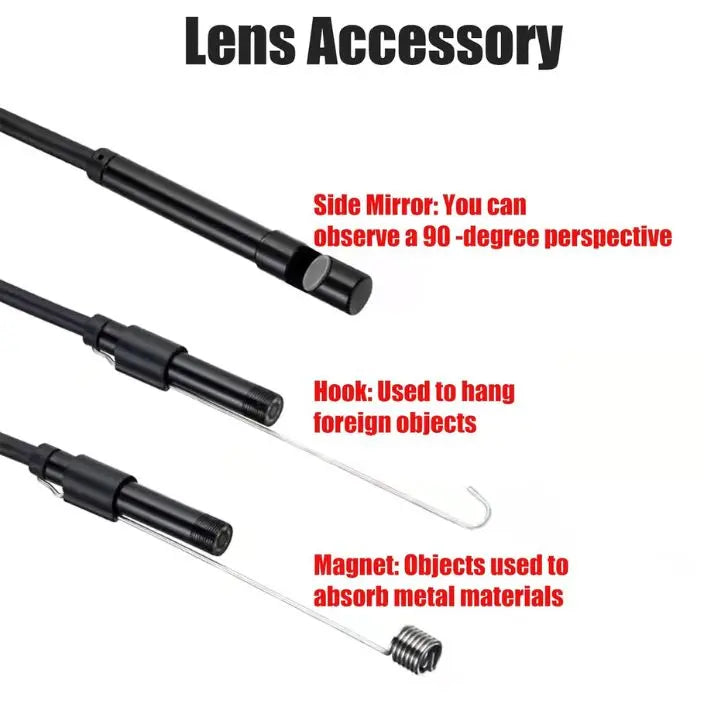 Flexible USB Inspection Camera with 6 LED Lights - Cofik