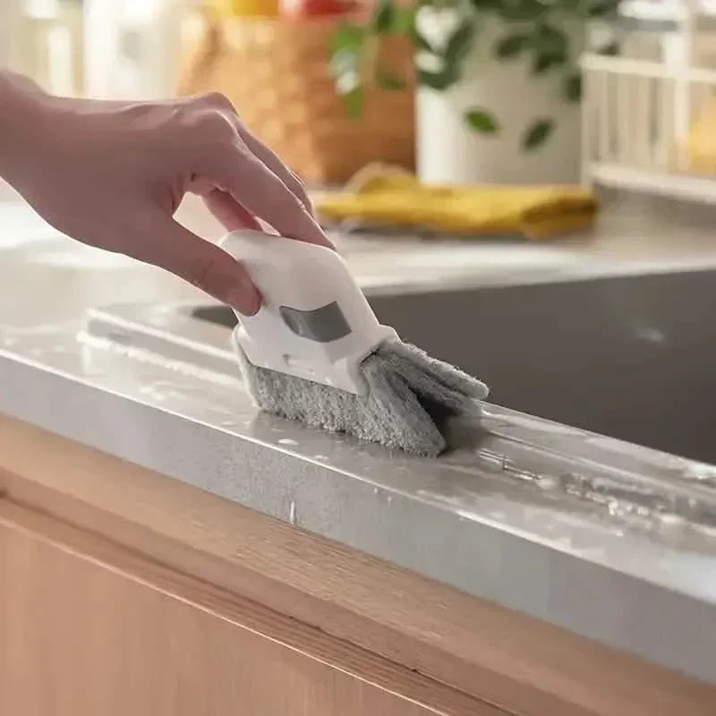 3-Pack: Extendable Window and Door Track Cleaning Brush