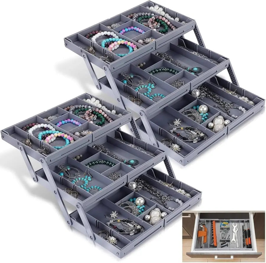 Space Saving 3 Tier Drawer Organizer System