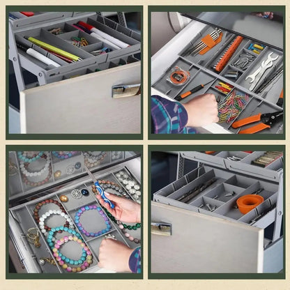 Space Saving 3 Tier Drawer Organizer System