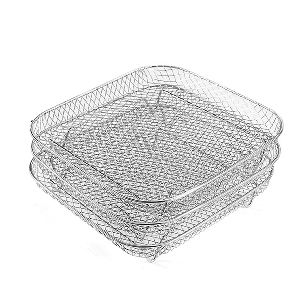 Space Saving 3 Layer Metal Air Fryer Tray - Cofik