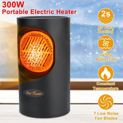 Compact 300W Personal Electric Space Heater