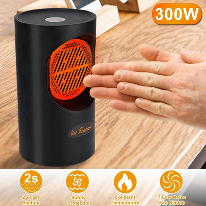 Compact 300W Personal Electric Space Heater