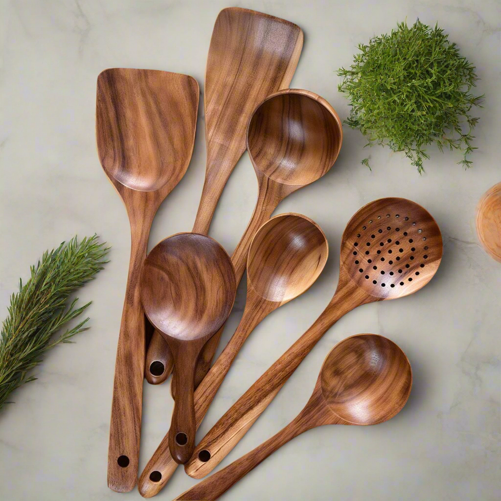 Eco Friendly Solid Wood Kitchen Tool Set