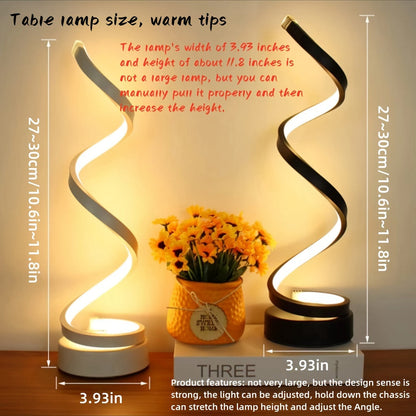 Stylish Spiral Desk Lamp