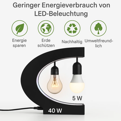 Glowing LED Floating Globe Lamp with Magnetic Base