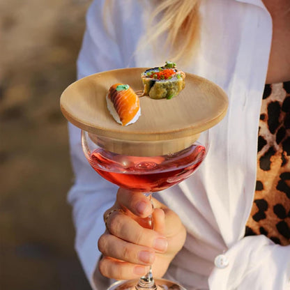 Stylish Wine Glass Food Server