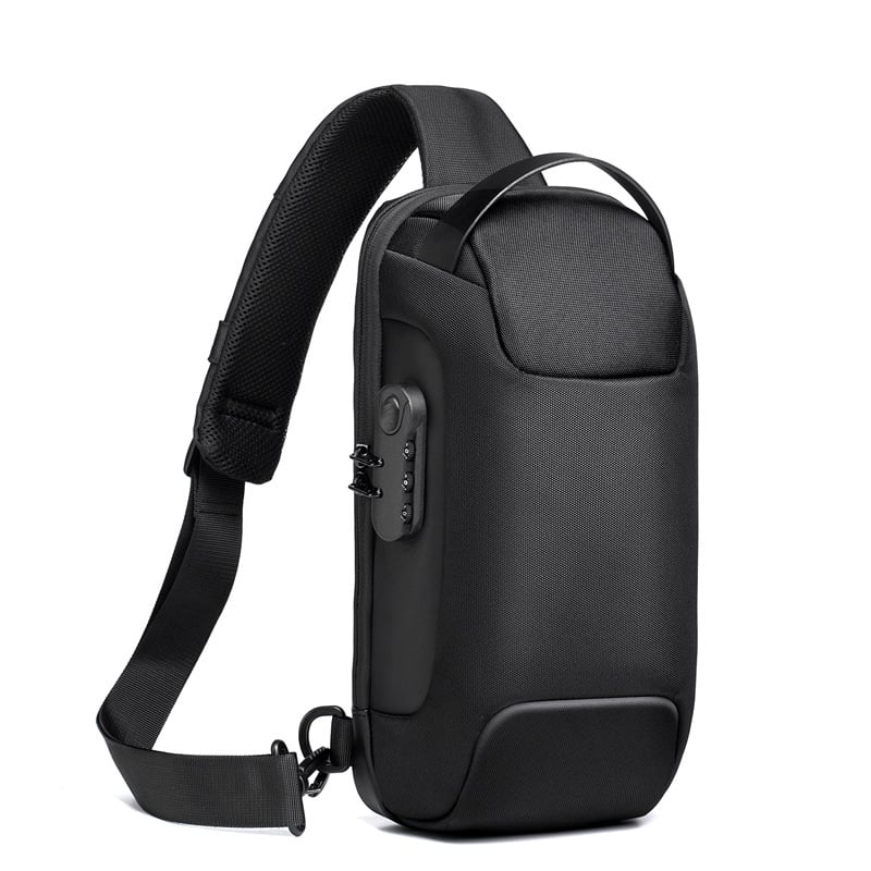 Waterproof Crossbody Bag with USB Charging Port