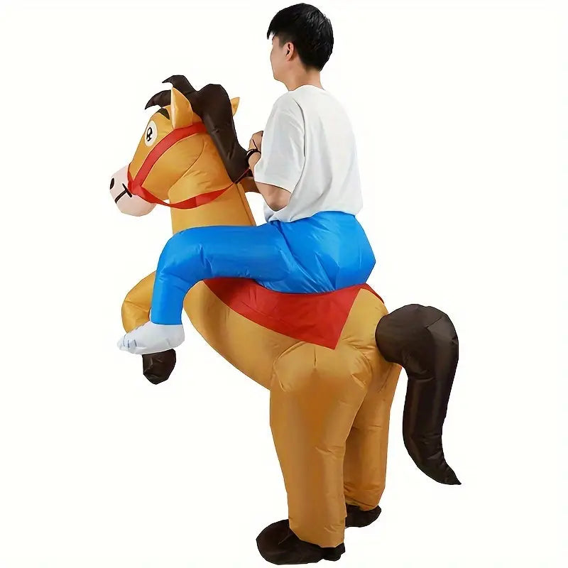 Funny Blow Up Horse Rider Costume