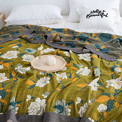 Colorful Floral Reversible Quilt