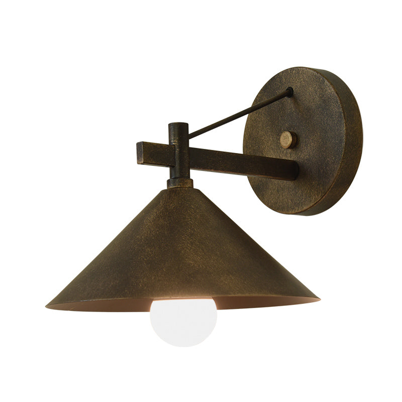 Rustic Outdoor Wall Lantern in Black or Brass Finish