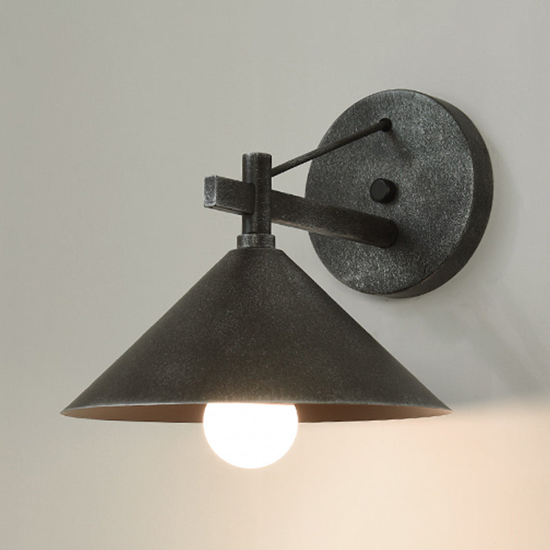 Rustic Outdoor Wall Lantern in Black or Brass Finish - Cofik