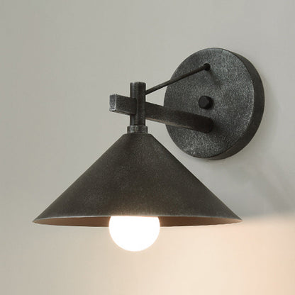 Rustic Outdoor Wall Lantern in Black or Brass Finish - Cofik