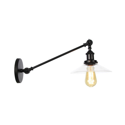 Classic 1 Light Wall Lamp with Glass Shade