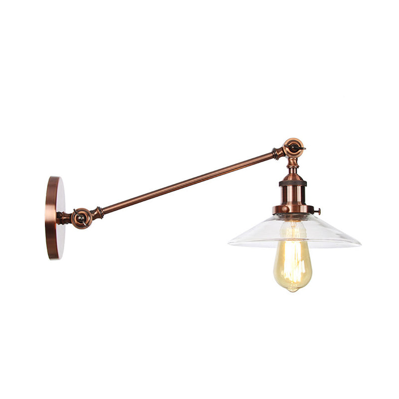 Classic 1 Light Wall Lamp with Glass Shade