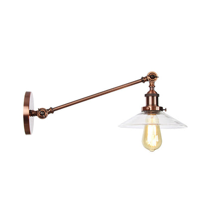 Classic 1 Light Wall Lamp with Glass Shade
