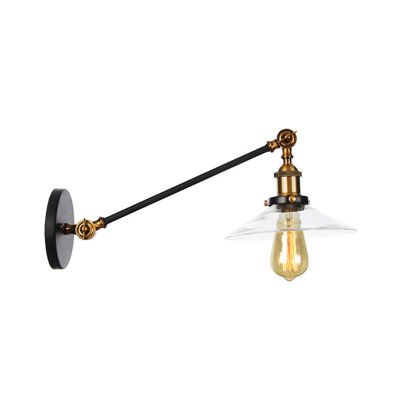 Classic 1 Light Wall Lamp with Glass Shade