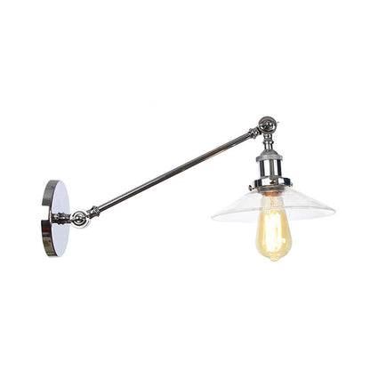 Classic 1 Light Wall Lamp with Glass Shade