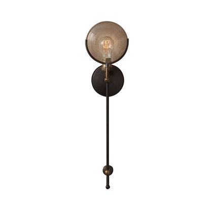 Classic Metal Wall Lamp with Frosted Glass Shade