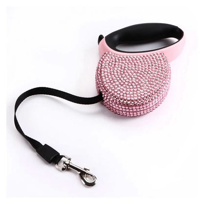 Sparkling Pet Leash with Glittering Studs for Small Pets