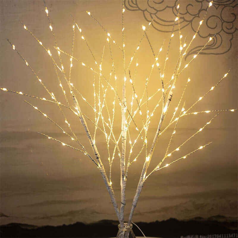 Warm White LED Winter Tree String Lights
