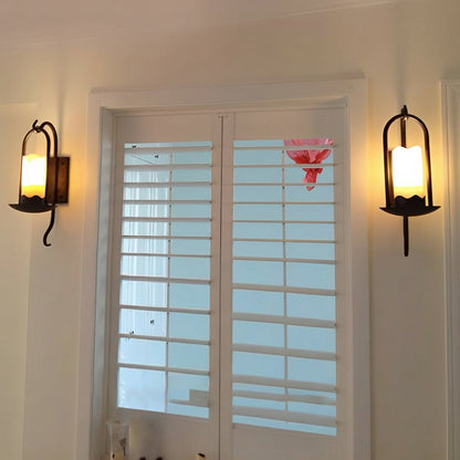 Contemporary LED Wall Light – Sleek Metal Marble Finish