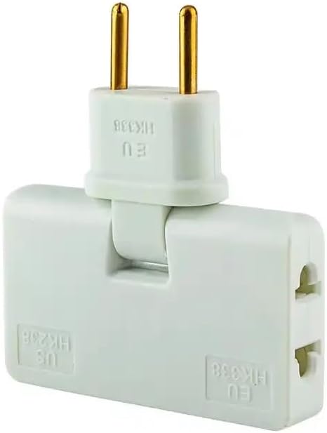 Flexible 3 Way EU Plug Adapter
