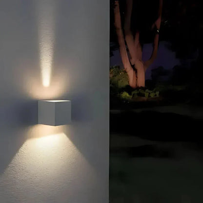 Sleek Black Metal Wall Lamp