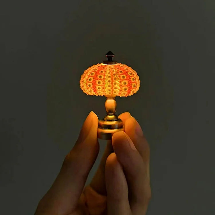 Rustic Coastal Shell Table Lamp - Cofik