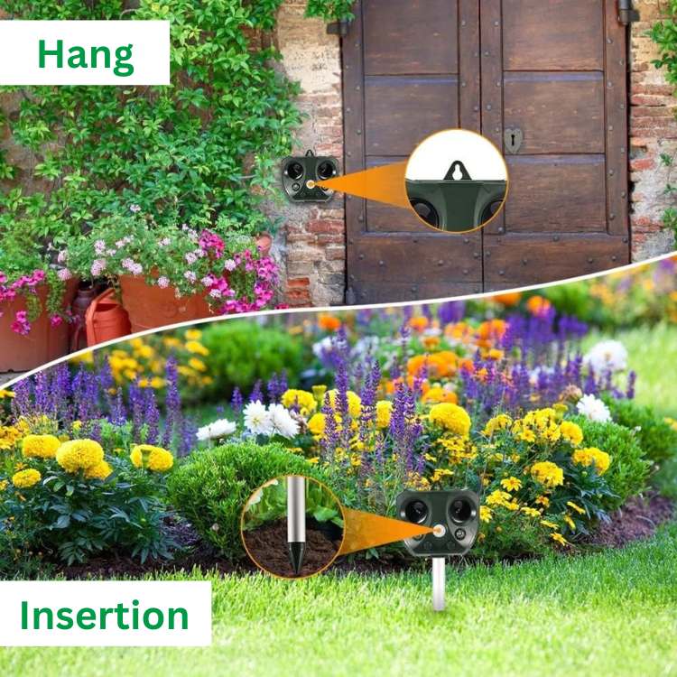 Outdoor Pest Repeller Device for Garden and Yard Protection