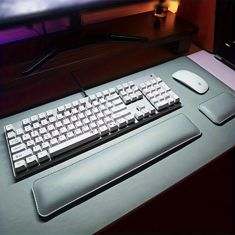 Ergonomic Office Desk Pad Set with Wrist Rests