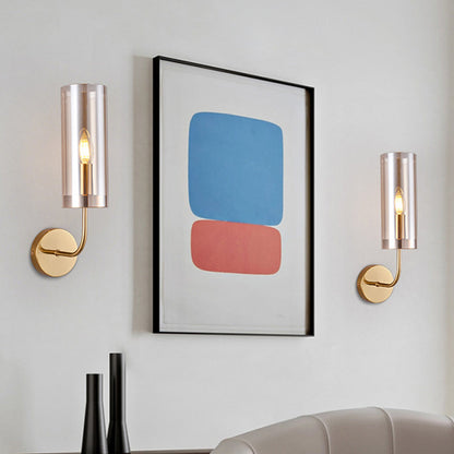 Modern Glass Wall Light Fixture Living Room Lamp