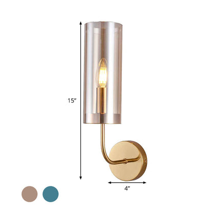 Modern Glass Wall Light Fixture Living Room Lamp