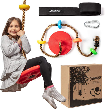 Fun Kids Tree Swing Set with Rope and Play Platforms