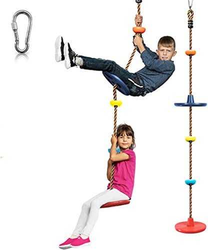 Fun Outdoor Tree Swing Playset with Rope and Platforms