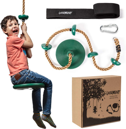 Fun Outdoor Tree Swing Playset with Rope and Platforms - Cofik