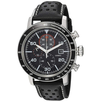 Stylish Mens Quartz Watch with Multiple Time Zones