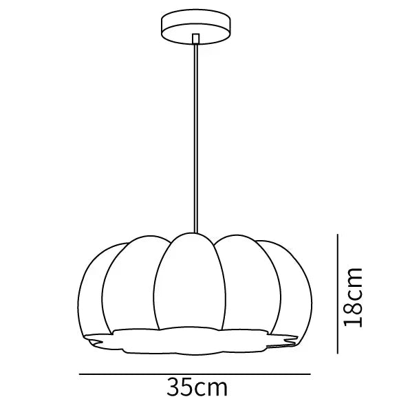 Natural Resin Gourd Hanging Lamp