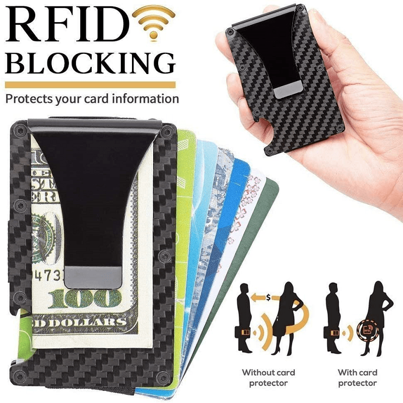 Slim Carbon Money Clip Wallet