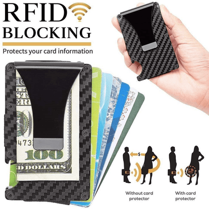 Slim Carbon Money Clip Wallet