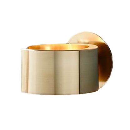 Sleek Gold Metal Wall Lamp for Living Room