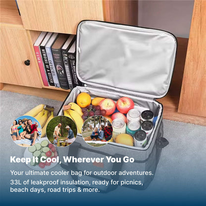 Large Insulated Cooler Tote Bag for Outdoor Adventures