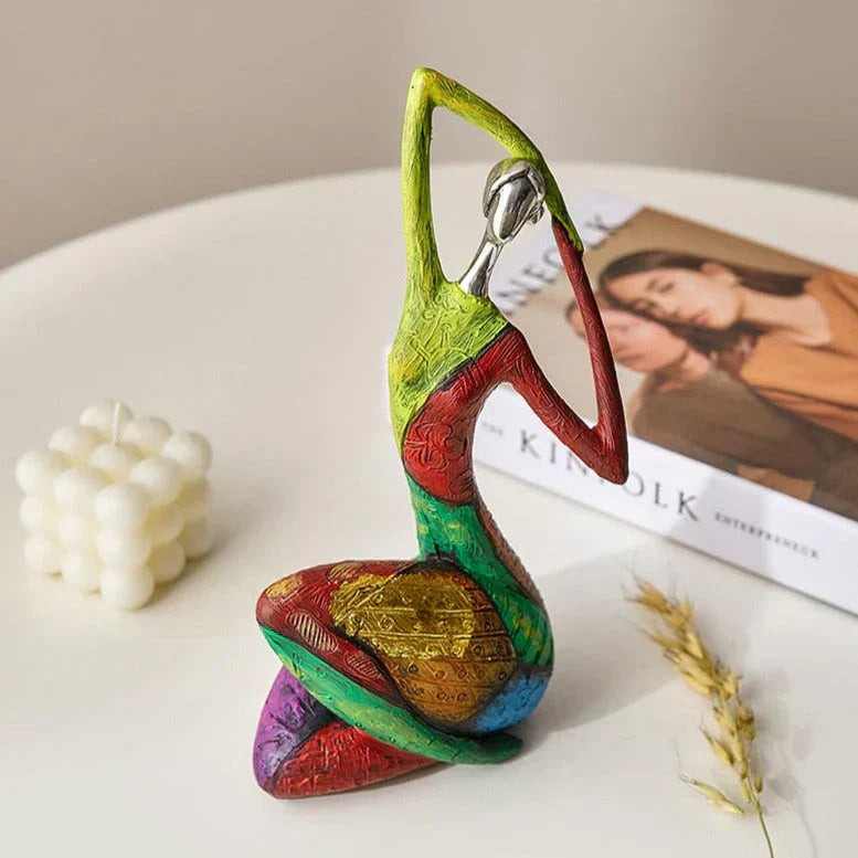 Unique Female Figurine Resin Art Sculpture for Home Decoration - Cofik