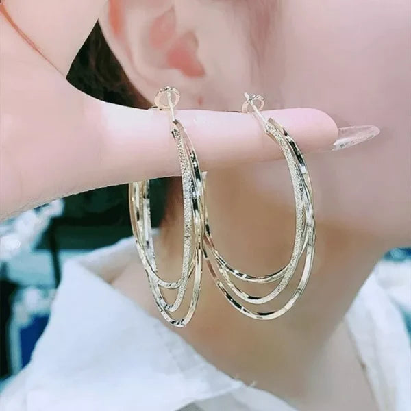 Cofik | Layered Circle Drop Earrings