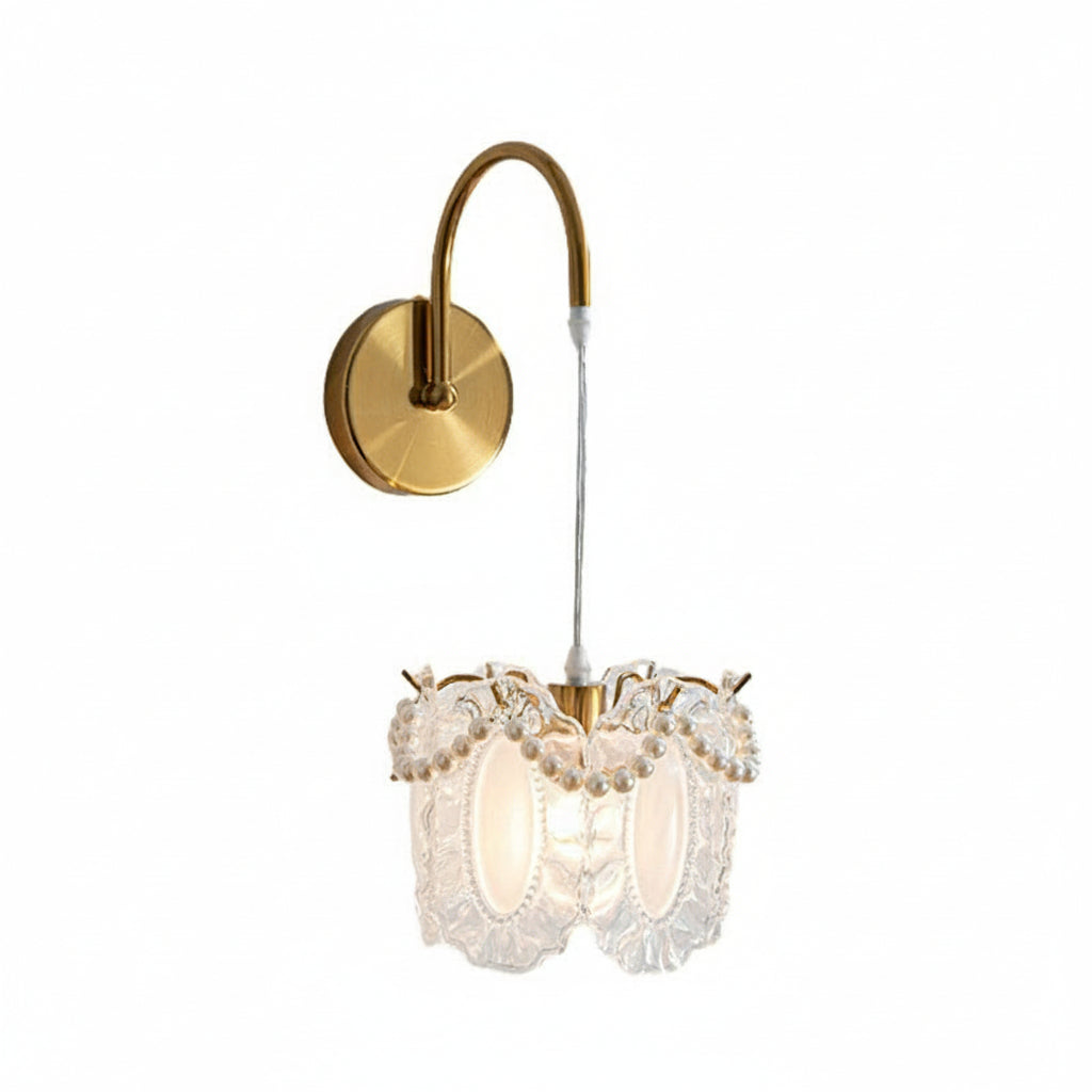 Modern Glass Wall Lamp Art Deco Style